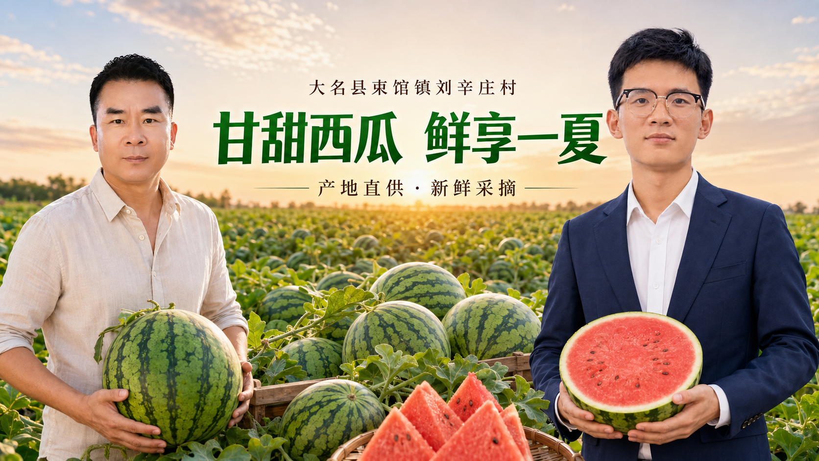 刘辛庄西瓜产业海报